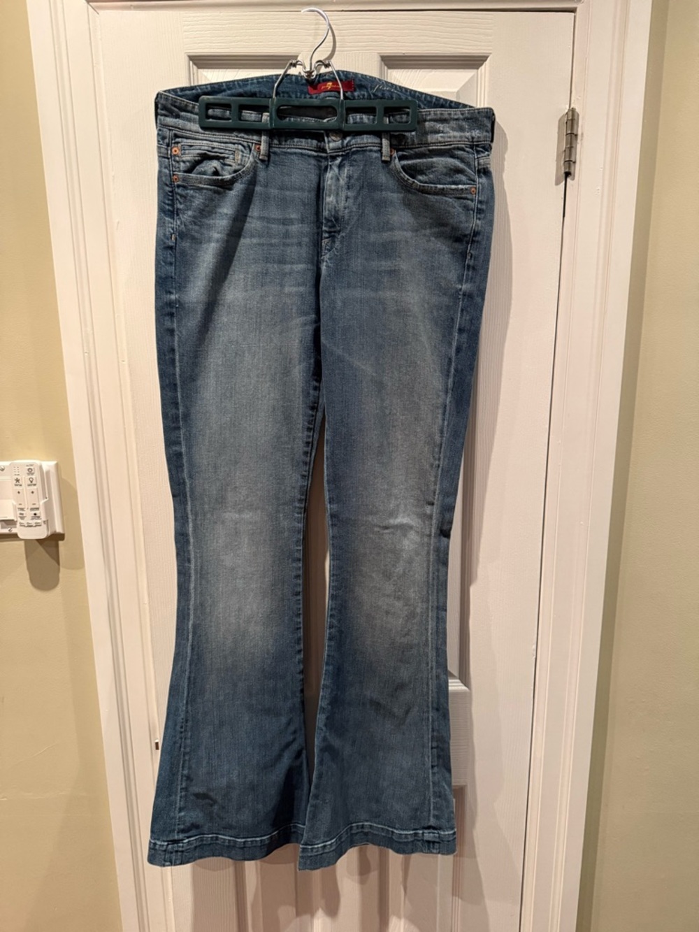 7 For All Mankind Light Blue Flare Jeans